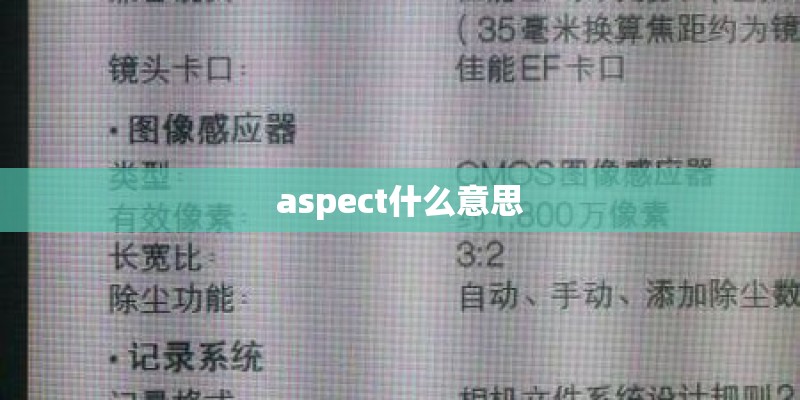 aspect什么意思