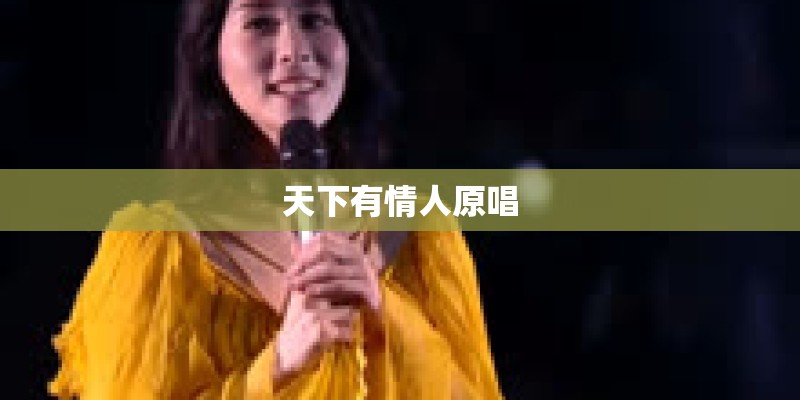 天下有情人原唱