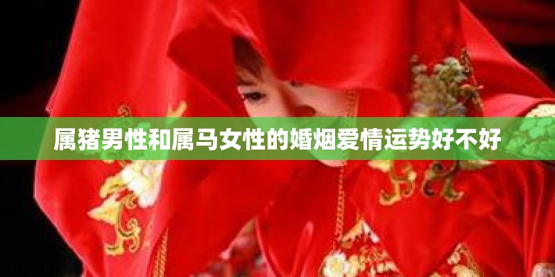属猪男性和属马女性的婚烟爱情运势好不好