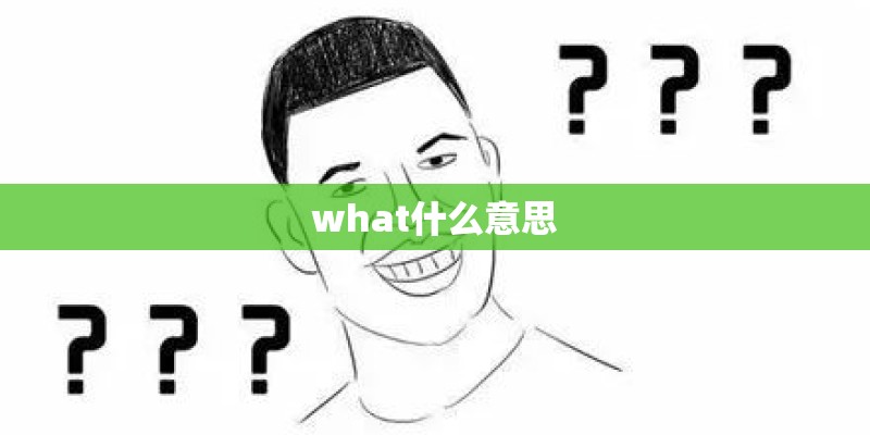 what什么意思